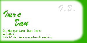 imre dan business card